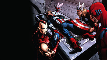 Preview comics, marvel, thor, captain america, iron man HD wallpaper