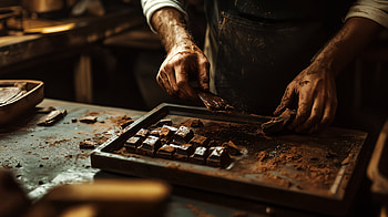 Artisanal Chocolate: A Delight, chocolate, cooking, hand HD wallpaper