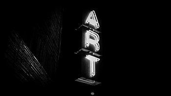 Art, Words, Dark, Neon, Bw, Chb, Sign, Signboard HD wallpaper
