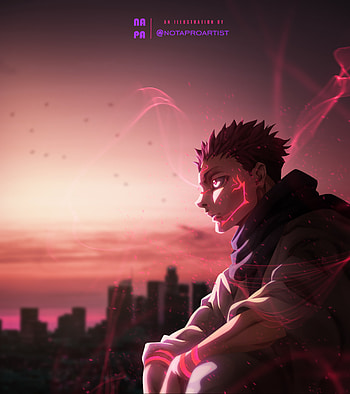 King Of Curses, fushigoro, satoru, kaisen, jujutsu, Sukuna, ryomen, glow, gojo, itadori HD phone wallpaper