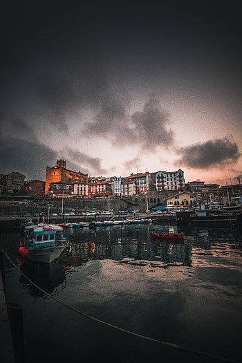 Cities, Boats, Building, Old, Wharf, Spain, Berth, Ancient, Fishing Town, Fisherman's Town HD phone wallpaper