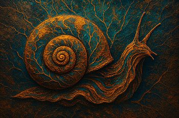 Snail Art : Intricate Spiral Design, snail, nature, close-up HD wallpaper