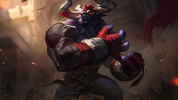 Alistar Grand Reckoning Skin LoL Splash Art, Video Game, League Of Legends, Alistar (League Of Legends) HD wallpaper