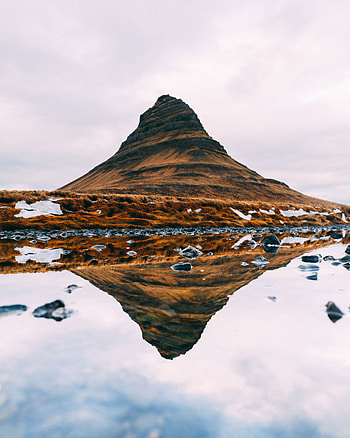Nature, Water, Mountain, Lake, Reflection, Hill HD phone wallpaper