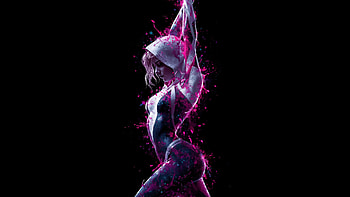 Gwen Stacy Z Fighter, gwen-stacy, superheroes, artwork, art, digital-art, ai HD wallpaper