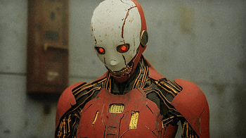 "T-776", Digital artwork, cyberpunk, robot, cyborg HD wallpaper