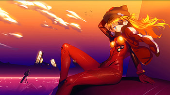 Asuka Langley Soryu Anime , asuka-langley-soryu, neon-genesis-evangelion, anime-girl, anime, artist, artwork, digital-art HD wallpaper