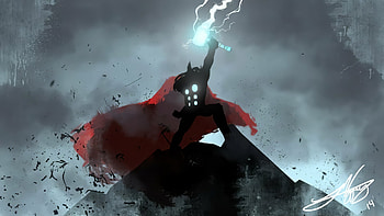 Thor Lighting Artnew, thor, superheroes, artwork, artist, digital-art, artstation HD wallpaper