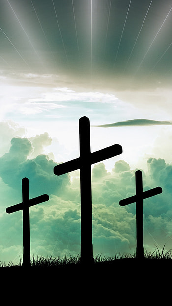 Heavens Ray of Light Shining Down, christian, cloud, religious, cross HD phone wallpaper