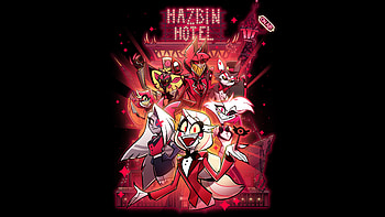 Hazbin Hotel : Vibrant Demon Nightscape HD wallpaper