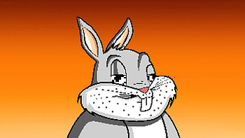 Bunny 8 Bit, artist, artwork, digital-art, minimalism, minimalist HD wallpaper