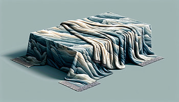 Serene Draped Blanket, blanket, table, wave, texture, design HD wallpaper