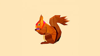 Artwork, Squirrels HD wallpaper