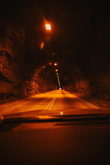 Dark, Road, Markup, Dahl, Distance, Tunnel HD phone wallpaper