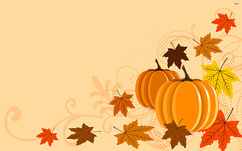 Fall Pumpkin Backgrounds | Fall Leaves with Pumpkins HD wallpaper