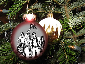Rockin Merry Christmas..., around, xmas tree, the, rock HD wallpaper