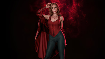 Scarlet Witch Master Of Reality And Power, scarlet-witch, superheroes, artwork, art, digital-art, ai, deviantart HD wallpaper