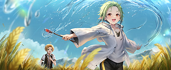 Rudeus & Sylphiette, Rudeus Greyrat, Sylphiette (Mushoku Tensei: Jobless Reincarnation), Anime, Mushoku Tensei: Jobless Reincarnation HD wallpaper