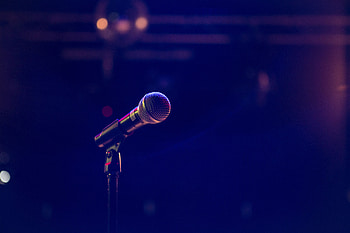Music, Dark Background, Equipment, Micro, Audio HD wallpaper