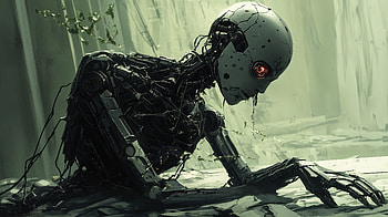 Sci-Fi Robot : Futuristic Android in Detail, Sci Fi, robot, futuristic, Android, dark HD wallpaper