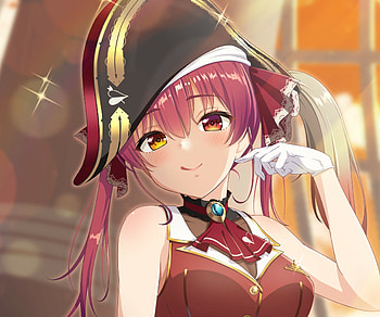 Houshou Marine, Anime, Virtual Youtuber, Hololive HD wallpaper