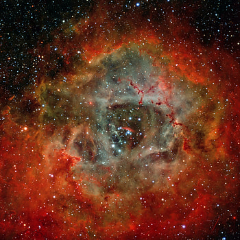 Universe, Stars, Nebula, Glow, Rosette Nebula, Nebula Outlet HD phone wallpaper