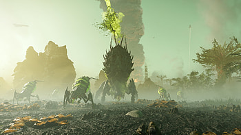 Helldivers 2 Game Action Scene, video game, Helldivers 2 HD wallpaper