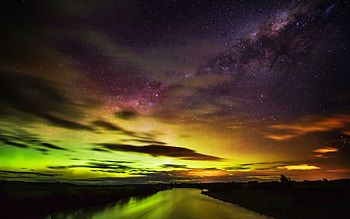 New Zealand Nebula, night, nebula, new zealand, sky, nature, stars, night time HD wallpaper