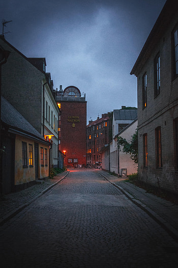 Cities, Building, Road, Evening, Street HD phone wallpaper