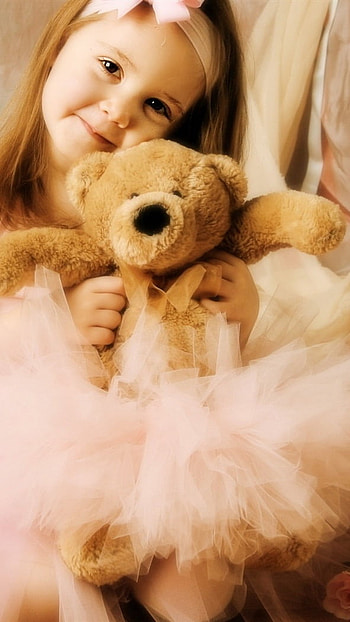 Cute For Girls, Beautiful, Teddy Bear HD phone wallpaper