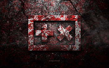 Martin Garrix logo, grunge art, Martin Garrix stone logo, red stone texture, Martin Garrix, grunge stone texture, Martin Garrix emblem, Martin Garrix 3d logo HD wallpaper