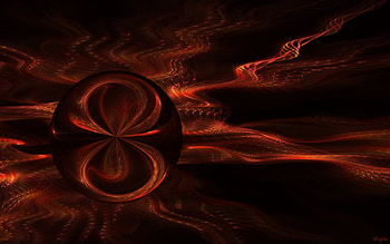 Fiery, gnarl, abstract, , fractal, fire HD wallpaper