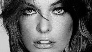 MIlla Jovovich Monochrome, milla-jovovich, celebrities, girls, monochrome, black-and-white HD wallpaper
