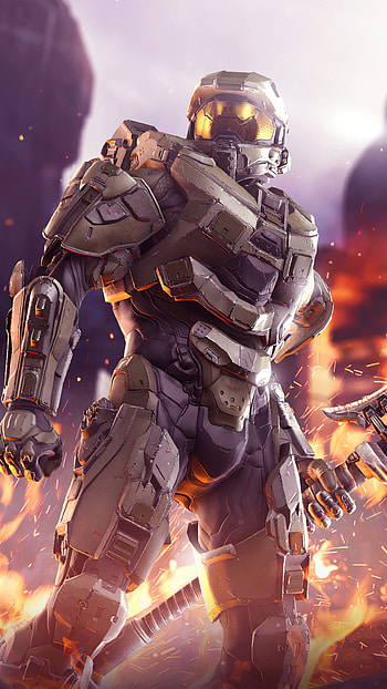 Halo, Intergalactic conflict, High-tech weaponry, Vast galaxies HD phone wallpaper