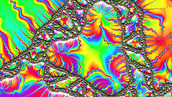 Trippy Psychedelic Fractal, trippy, psychedelic, aesthetic, Abstract, fractal HD wallpaper