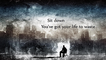 Life To Waste, typography, comments, message, inspiration HD wallpaper