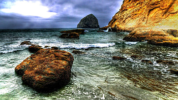 Nature, Water, Sky, Sea, Rock, Stone, Il, Silt HD wallpaper