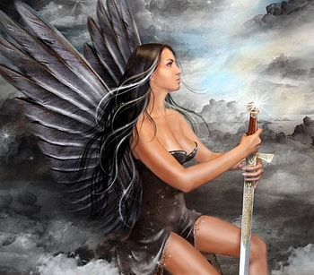 angel, other, abstract, fantasy HD wallpaper
