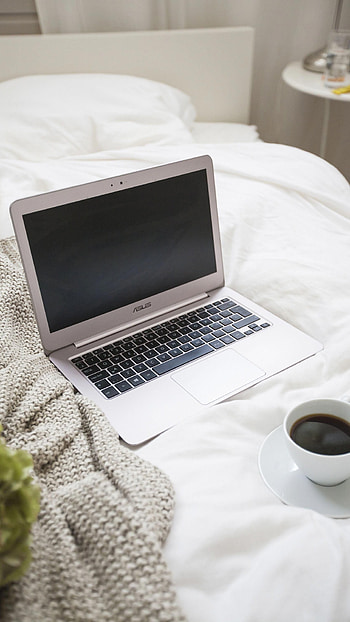 Laptop Aesthetic, Coffie HD phone wallpaper