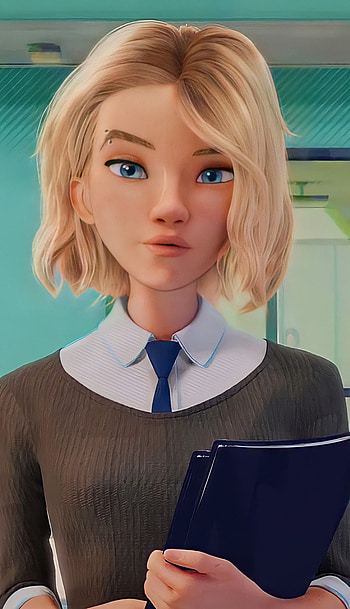 Gwen, Stacy, beautiful, Spider-man, waifu, spider-verse, Spider-Gwen HD phone wallpaper