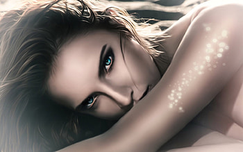 Staring Eyes, eyes, Woman, Lovely, digital art, Feminine, pretty, fantasy girl, staring, face HD wallpaper