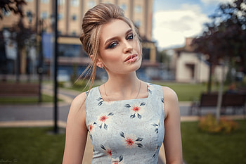 Blonde Girl 4, blonde, girls, outdoor HD wallpaper