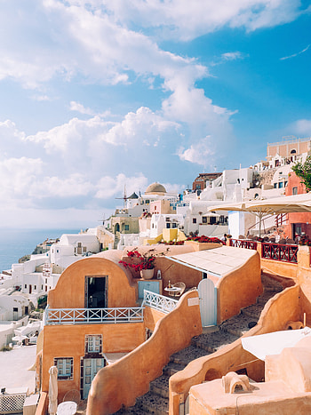 Cities, Architecture, City, Greece, Buildings, And I, Ia HD phone wallpaper