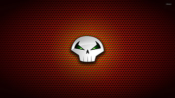 Punisher logo on circle pattern HD wallpaper