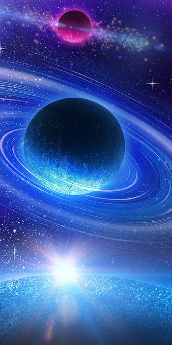 star, blue, space, Sci Fi, planet HD phone wallpaper