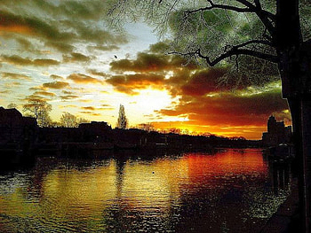 Beautiful Sunset, colors, beautiful, , sunset HD wallpaper