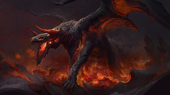 Inferno Dragon: Fantasy, fantasy, dragon HD wallpaper