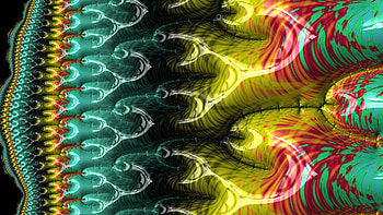 Trippy Psychedelic Fractal, Abstract, fractal, green, yellow, abstract green HD wallpaper