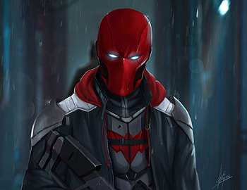 Red hood, batman, artwork HD wallpaper
