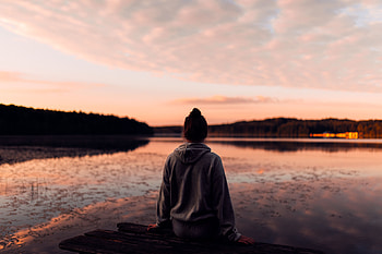 Nature, Sunset, Lake, Privacy, Seclusion, Loneliness HD wallpaper